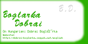 boglarka dobrai business card